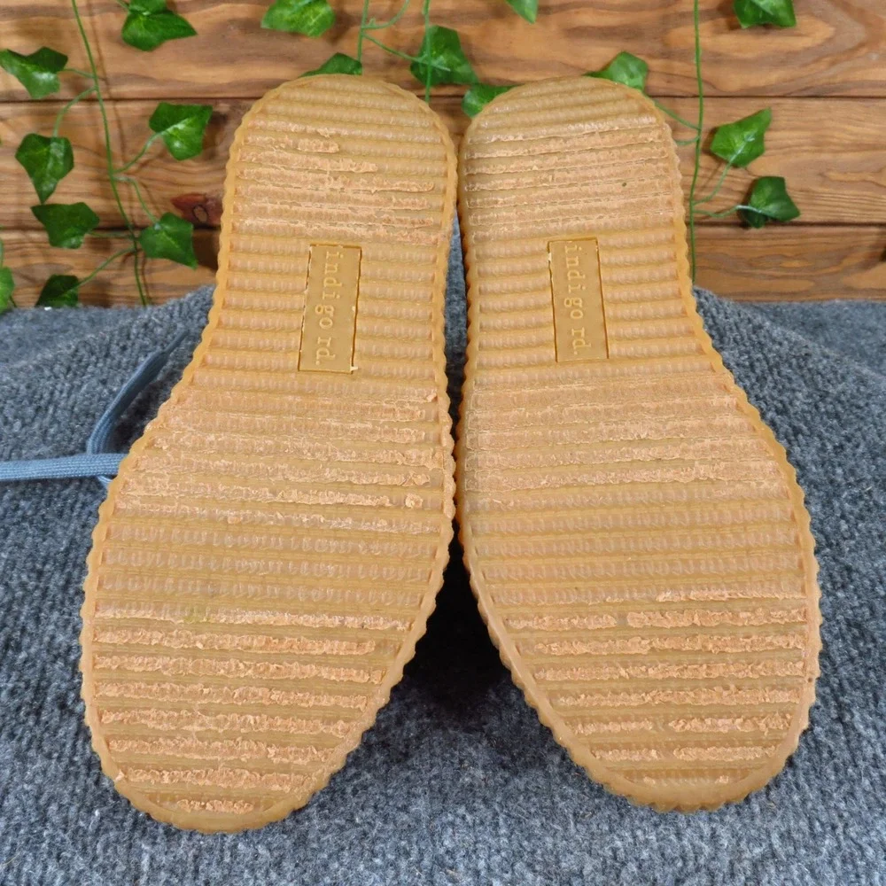 Indigo Rd. Cyndy Women Platform Sneaker‎ Size 6 Casual Blue Textile Creeper